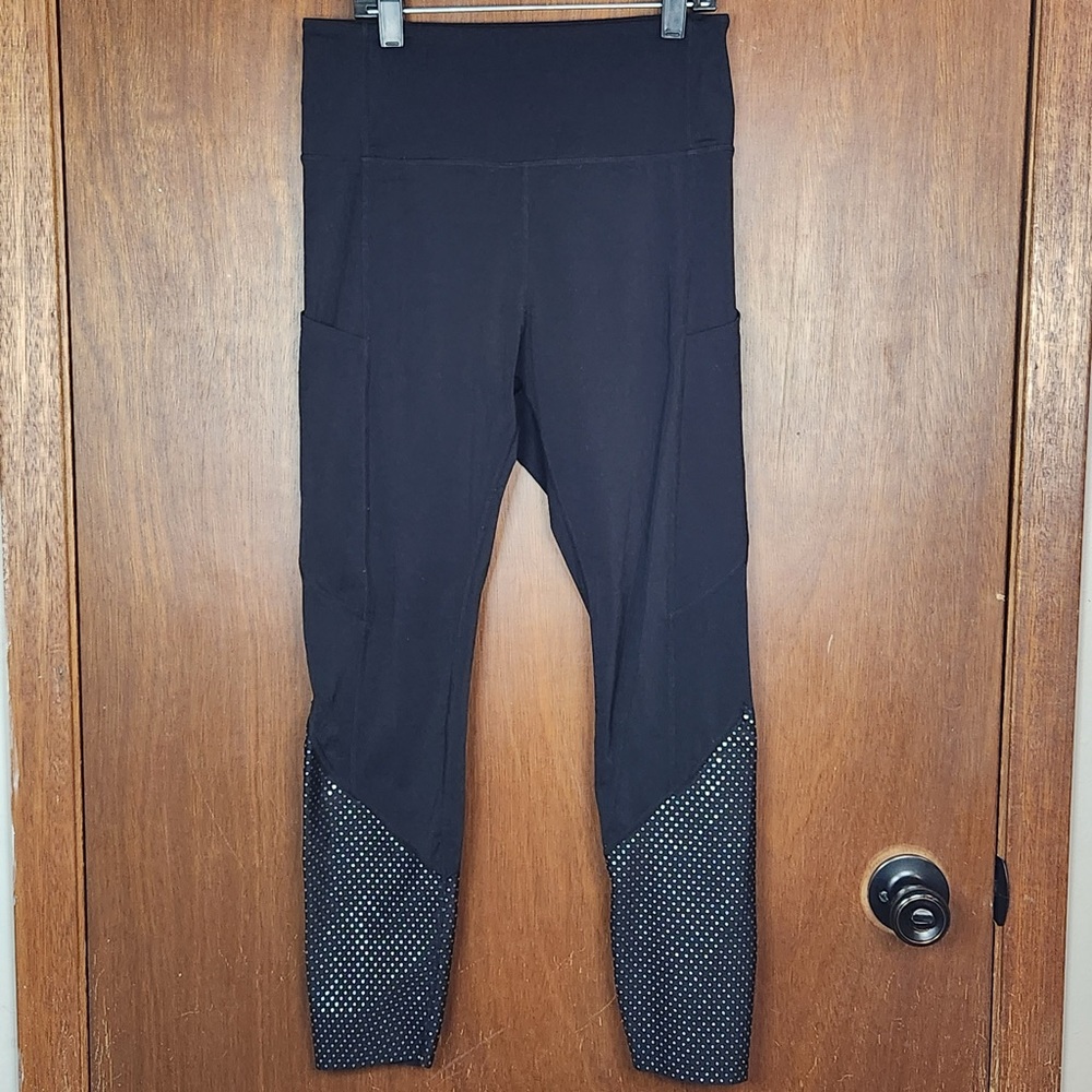 Zyia Active Womens Black Girls Night Out Luxe Hi-Rise Size 6-8